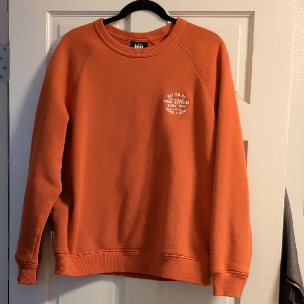 Men's Orange Crewneck Sweatshirt
